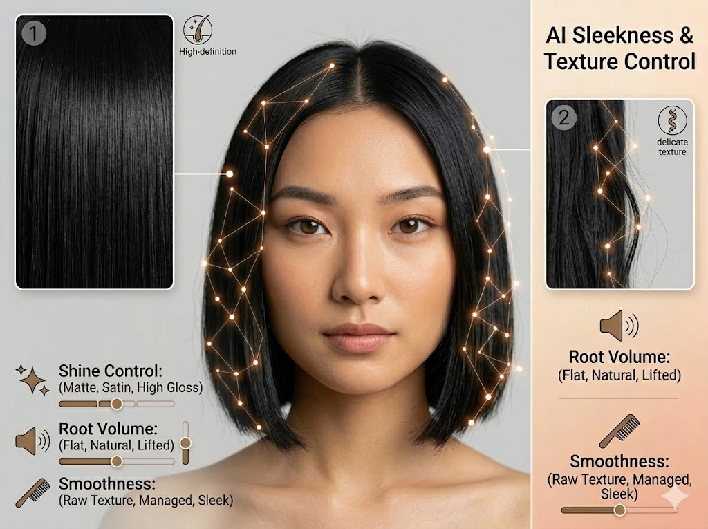 AI Sleekness & Texture Control