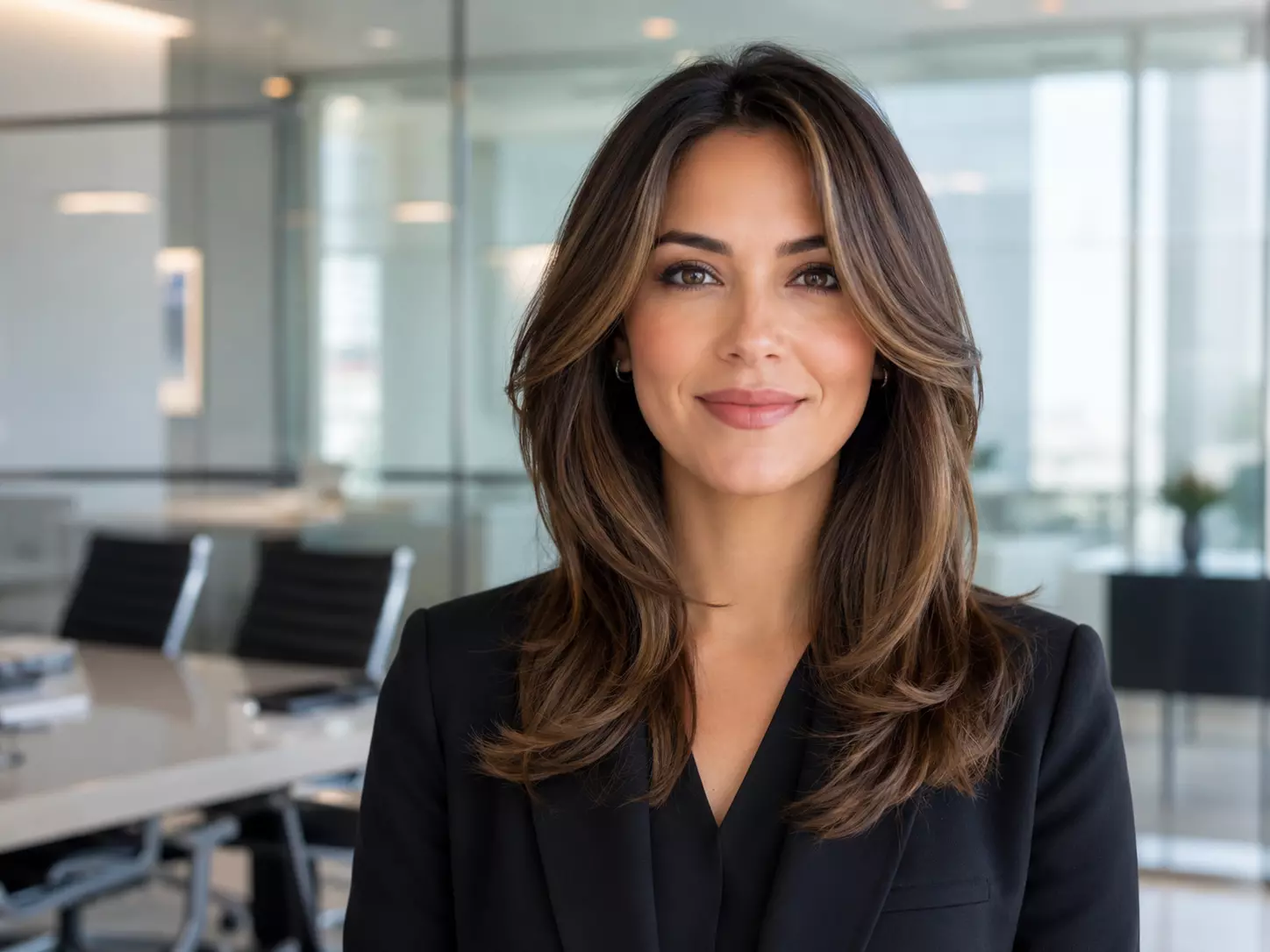 Professional layered hairstyle refresh