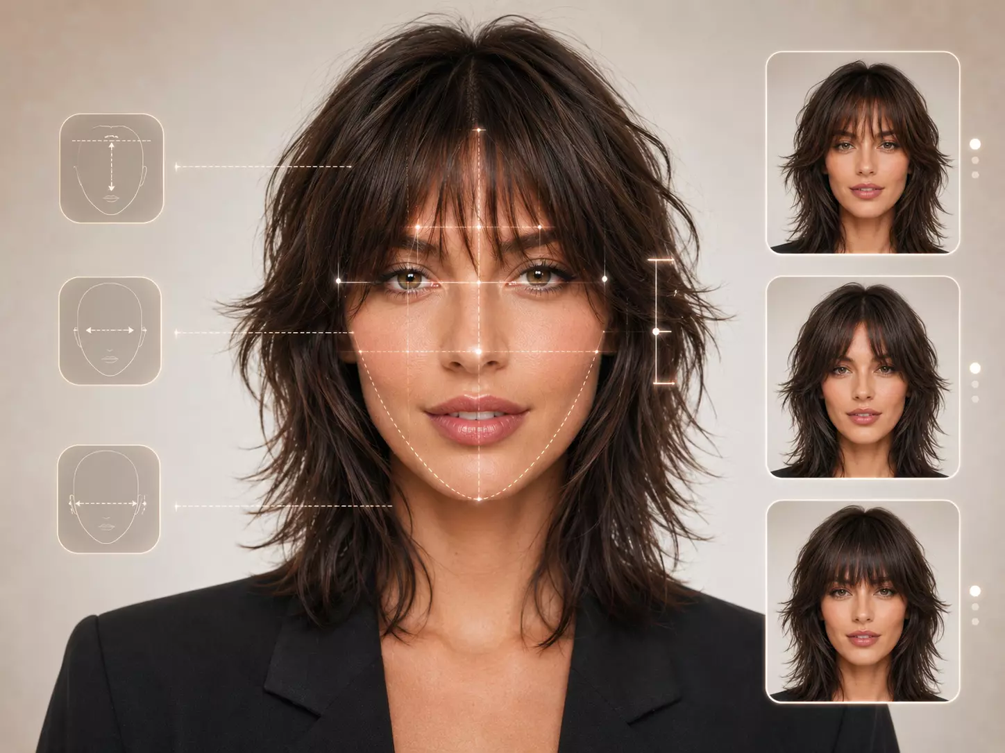 Shaggy fringe and bang matching preview