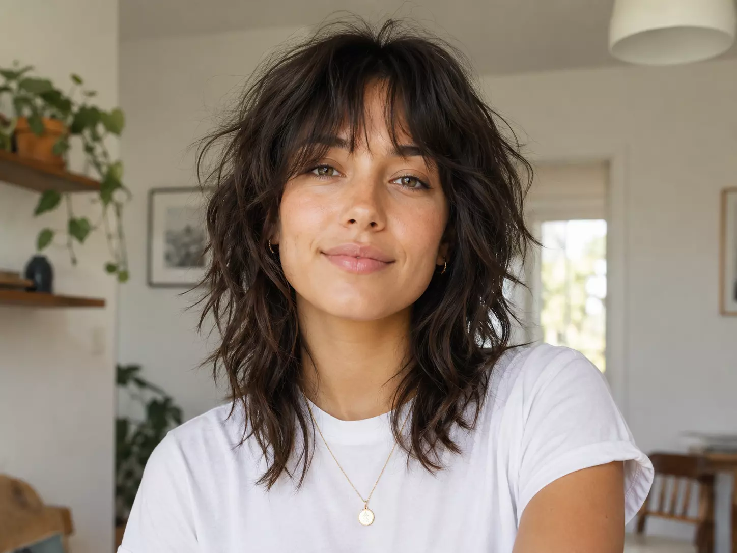 Low maintenance textured shaggy hair