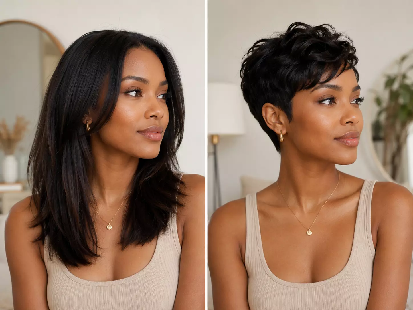 Big chop short hair confidence check