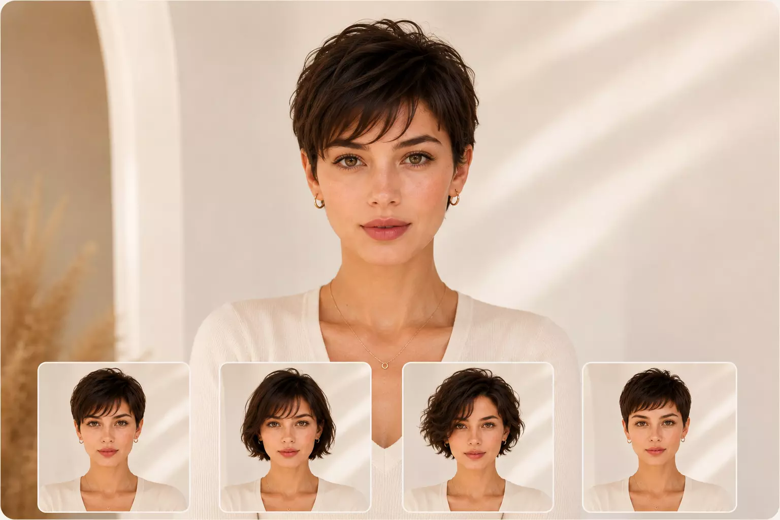 Big chop short hair face shape preview