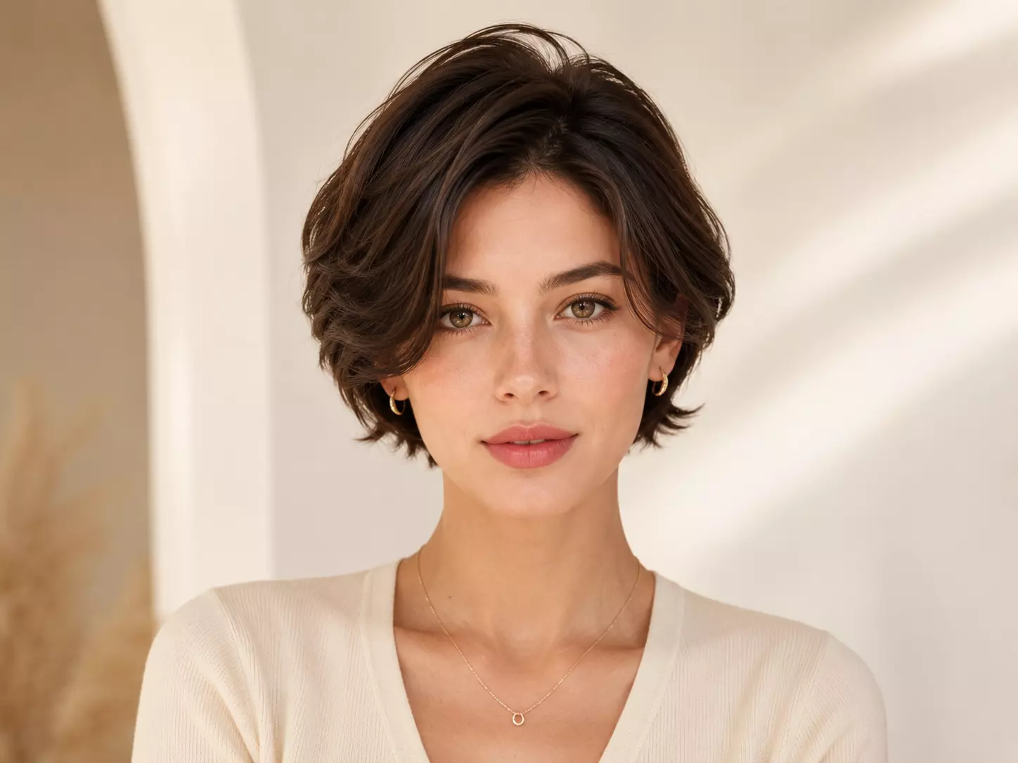 ai short hair filter after