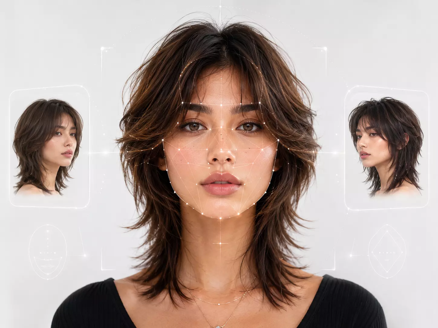 Perfect Face Shape Matching for Wolf Cut