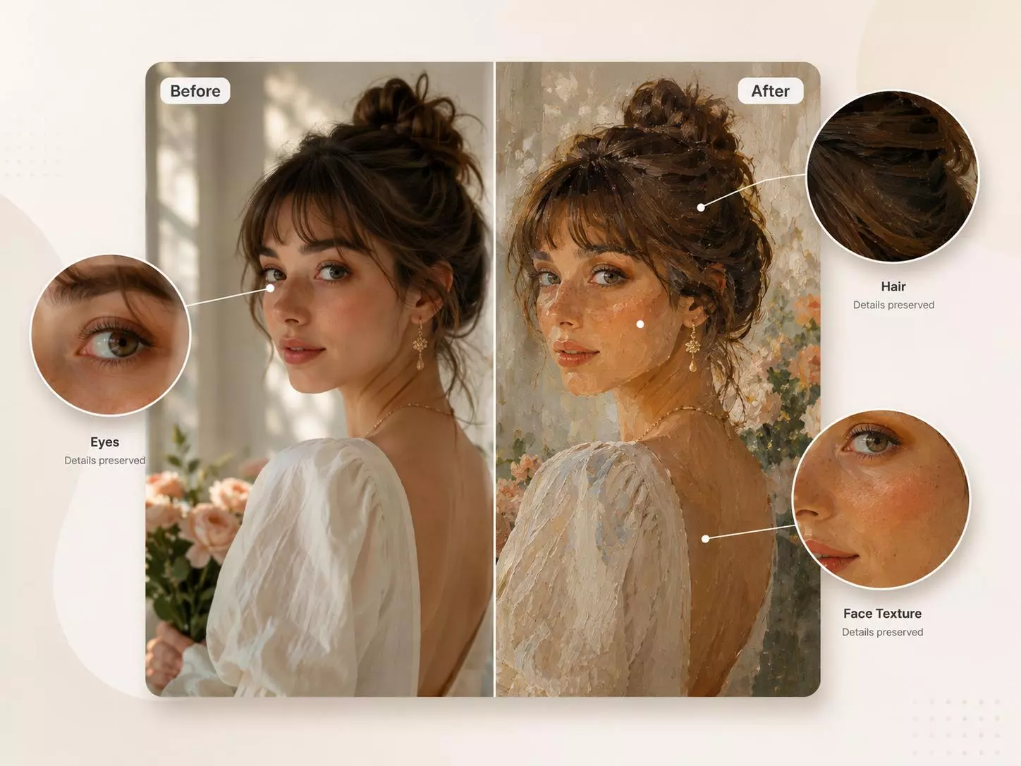 AI Style Transfer preserving original image details