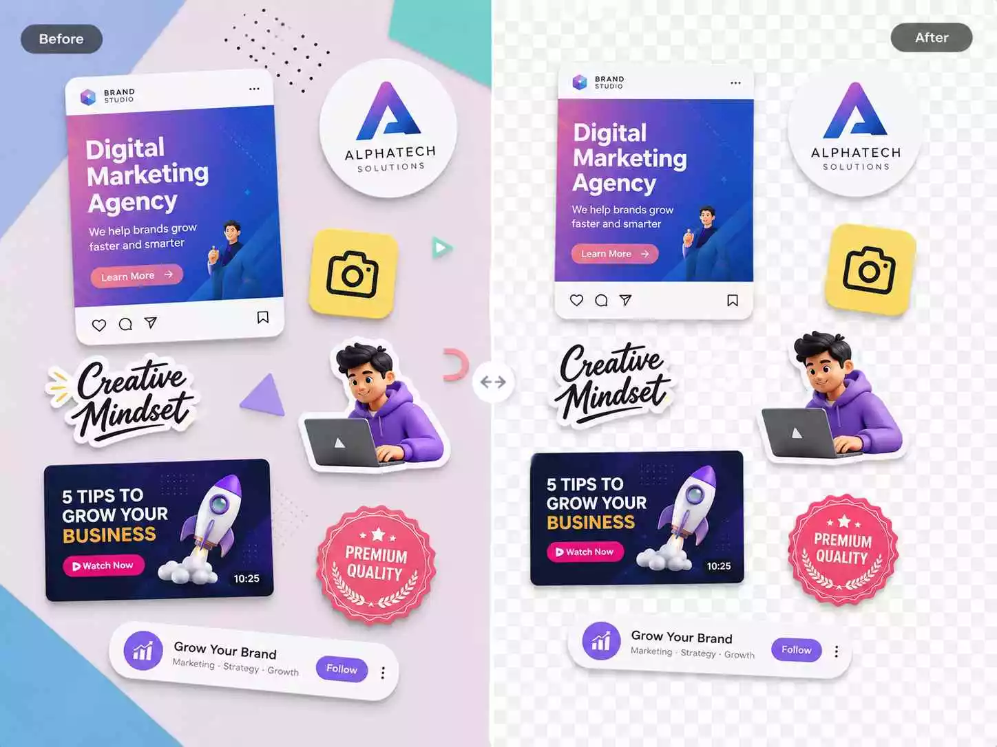 Perfect for Social Media, Logos, and Design