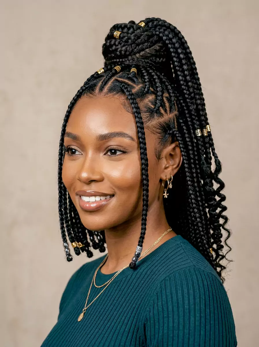 Black Braided Hairstyles: Box Braids, Knotless Braids, Fulani & More