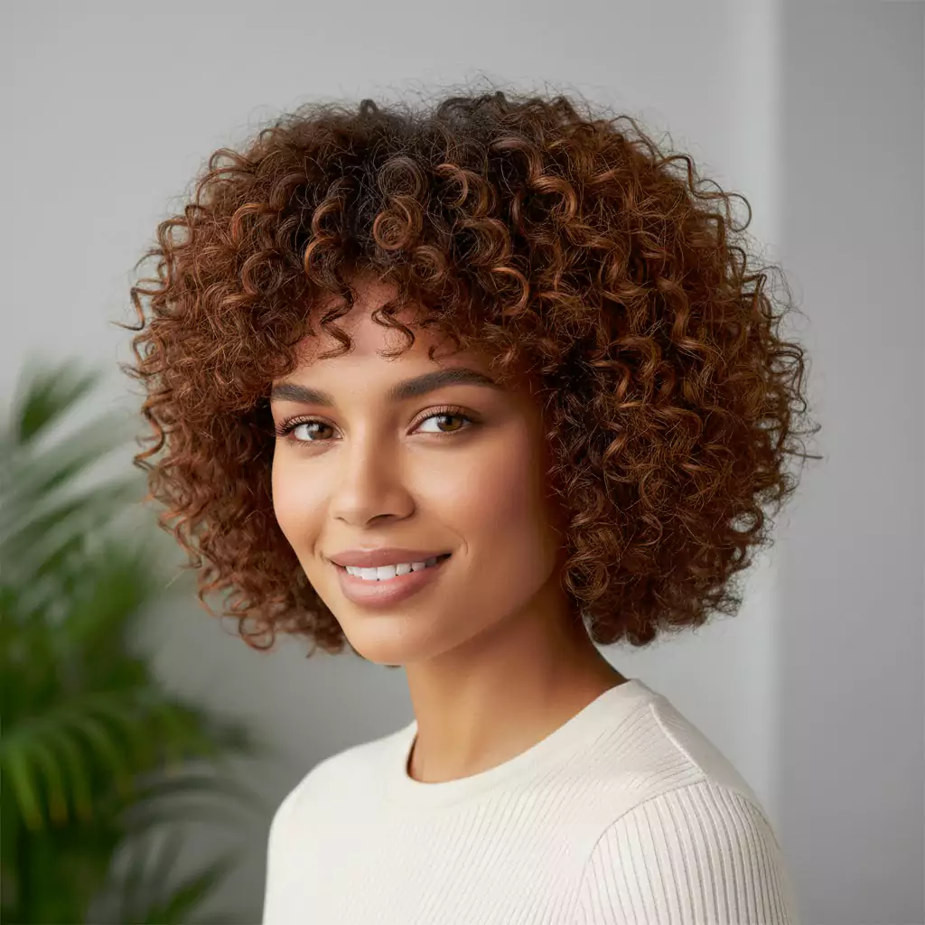 Curly Box Bob