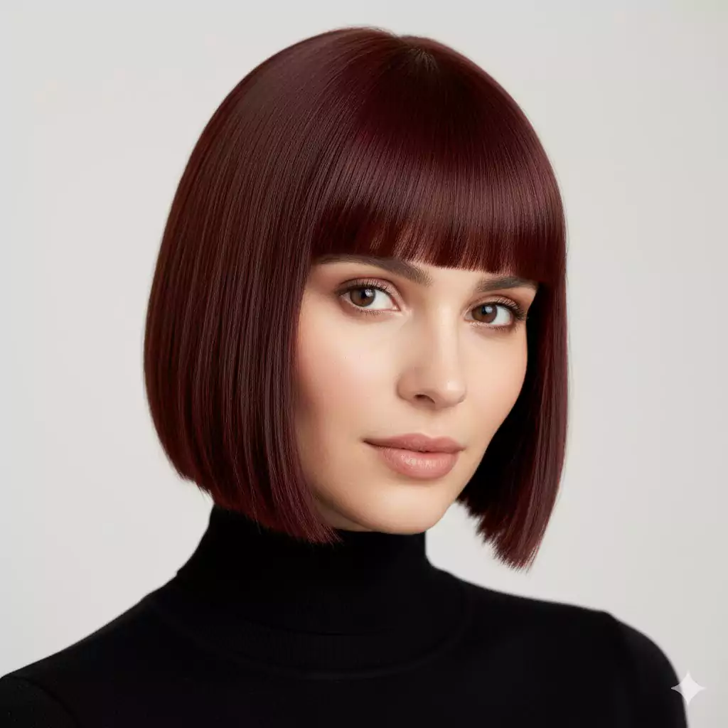Box Bob With Bangs