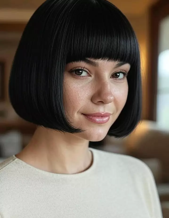 Corte bob clásico recto