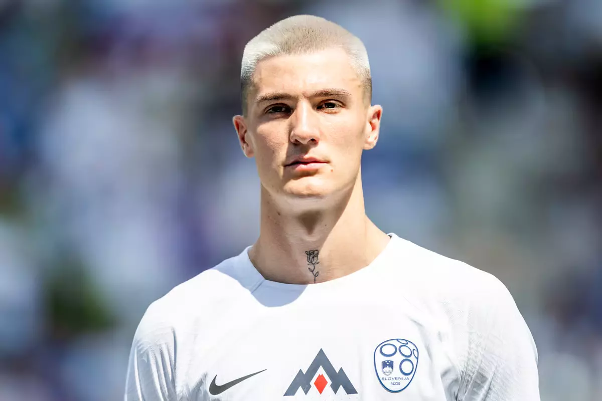 Benjamin Šeško buzz cut portrait