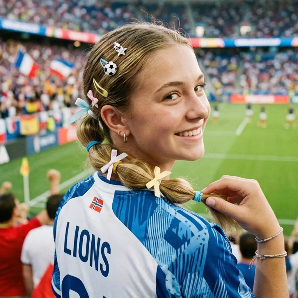 Low bubble ponytail cute soccer hairstyle for school practice and game day
