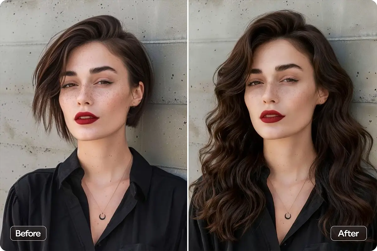 beach waves long hair cascading past shoulders