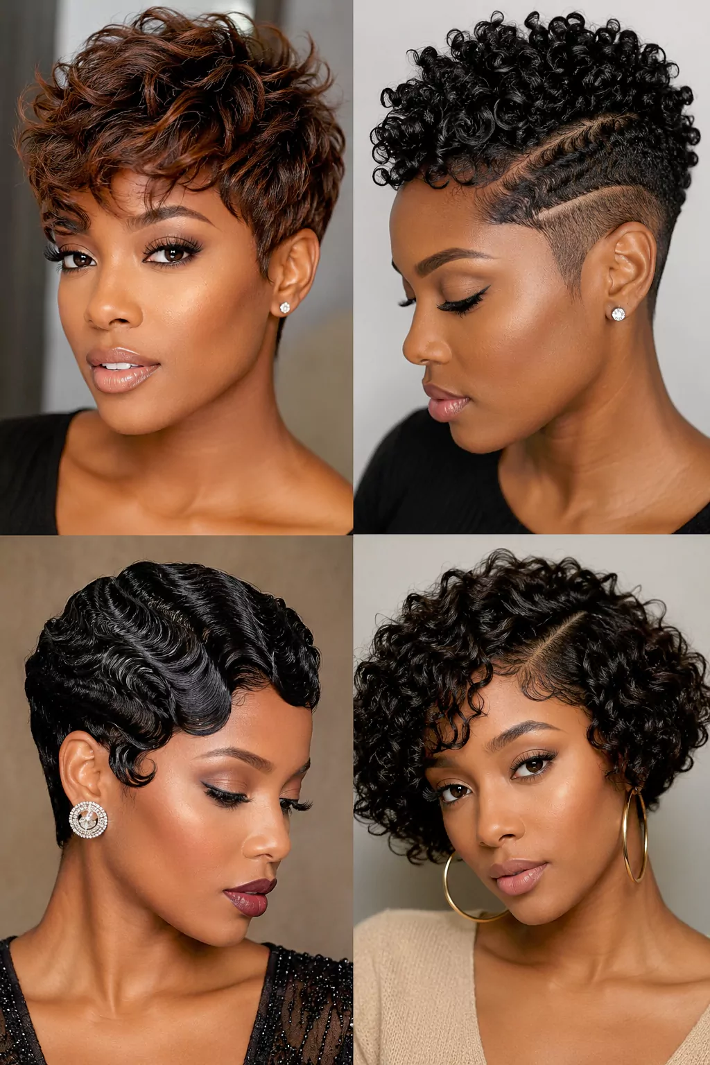 Short Hairstyles for Black Women: Pixies, Tapered Cuts, Curly Bobs & Natural Short Hair