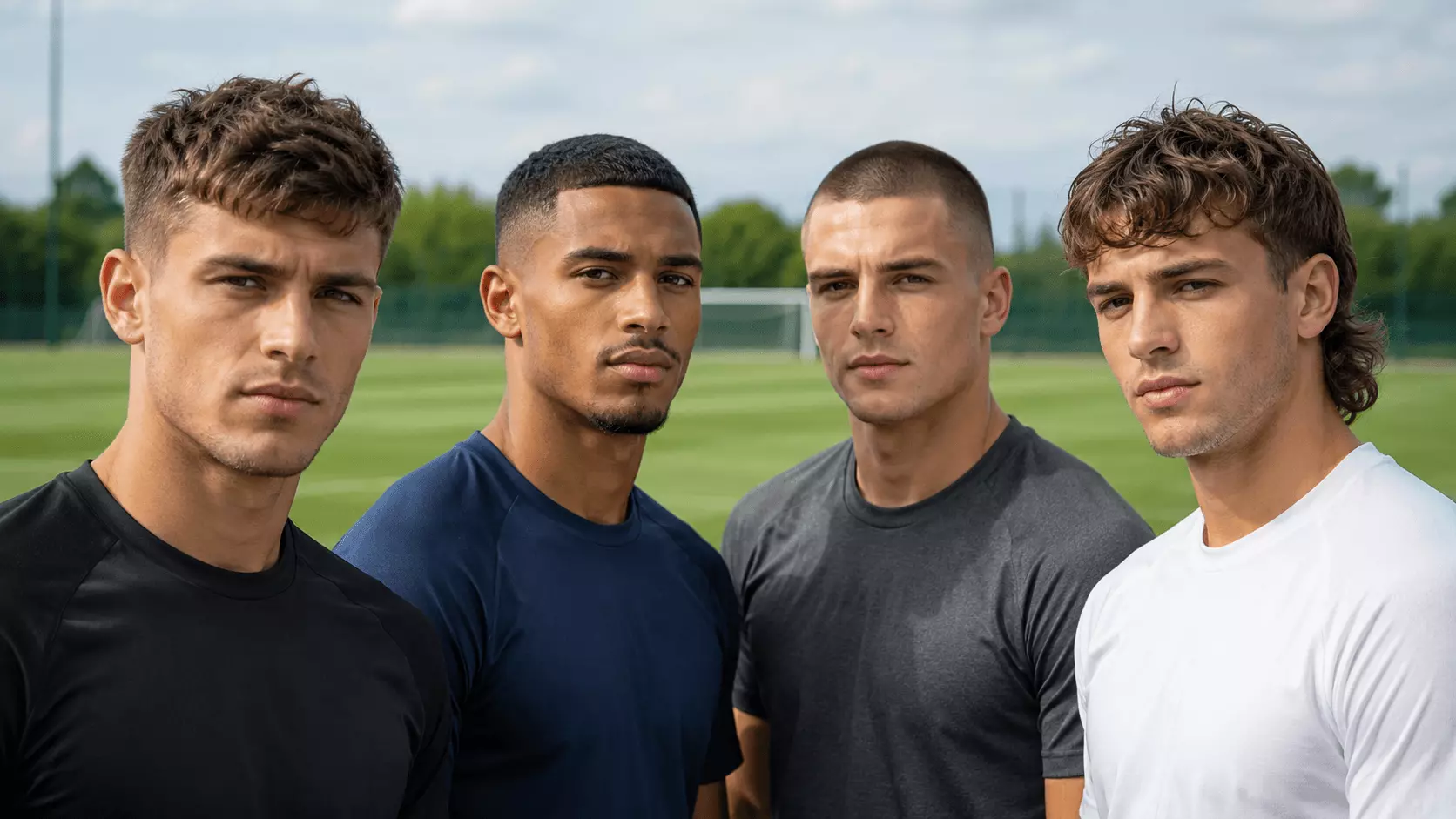 Soccer haircut ideas for men and boys with fades buzz cuts textured tops and athletic barber cuts