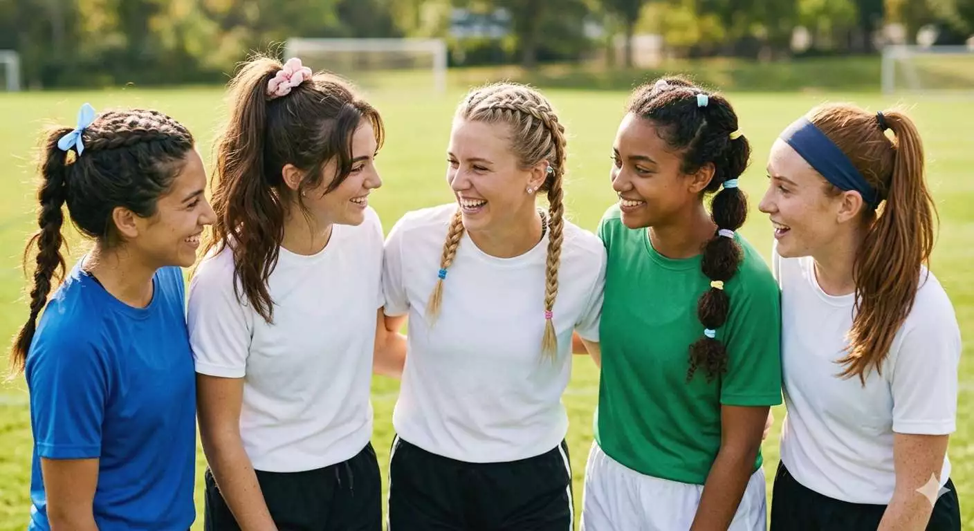 Cute soccer hairstyles for girls with braids ponytails and game day looks