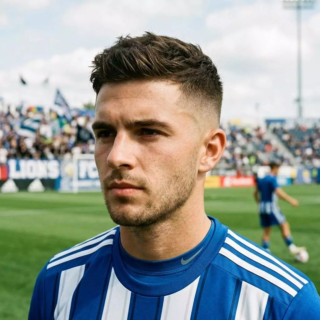 Soccer haircut ideas for men with clean athletic styles