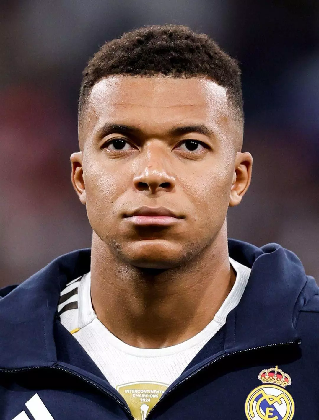 Kylian Mbappe buzz cut fade footballer haircut