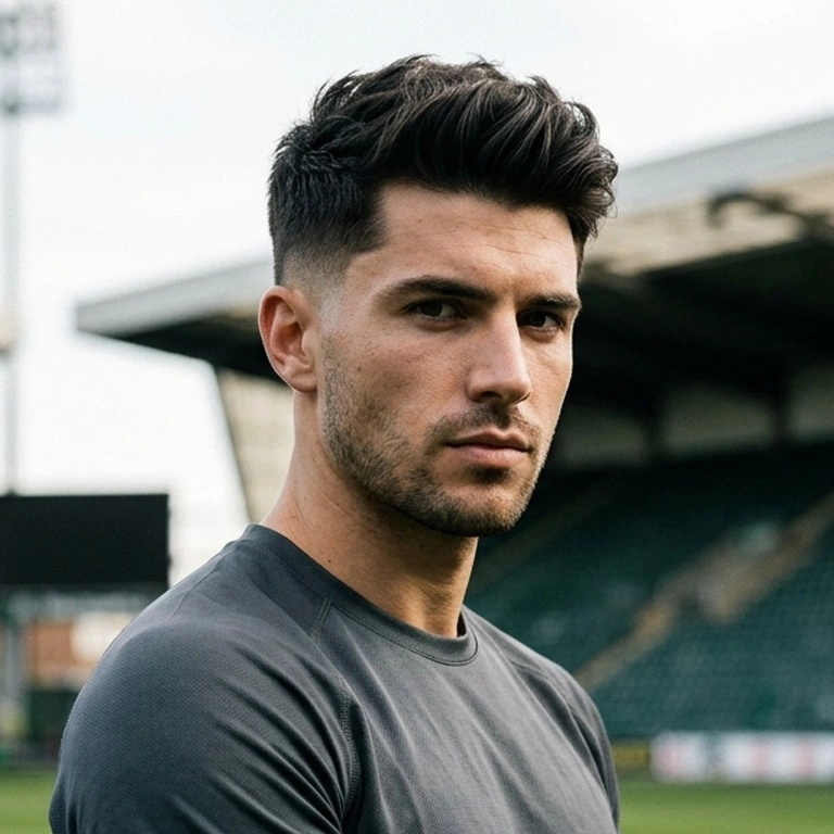 Thick hair footballer haircuts