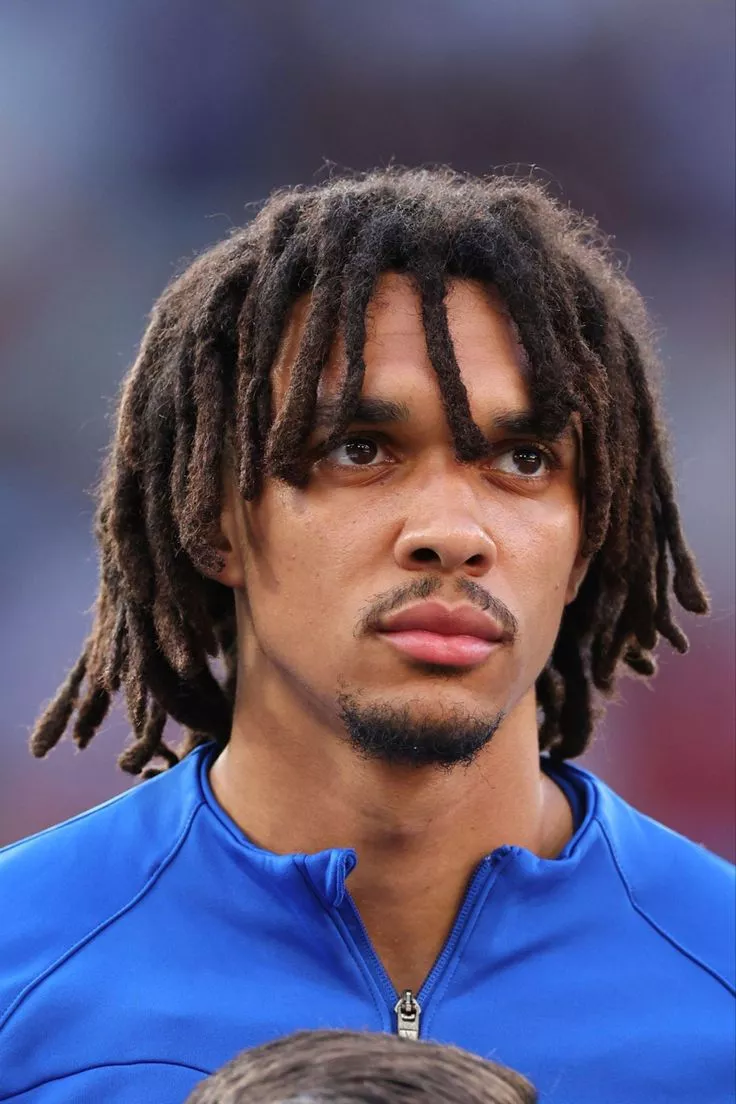 Trent Alexander-Arnold braided fade soccer player hairstyle