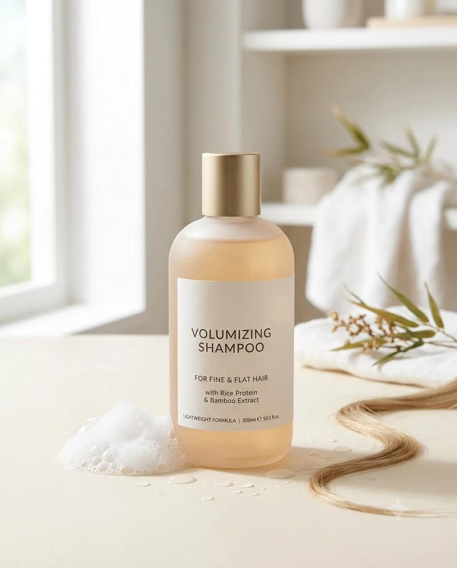 Volumizing shampoo for fine and flat hair