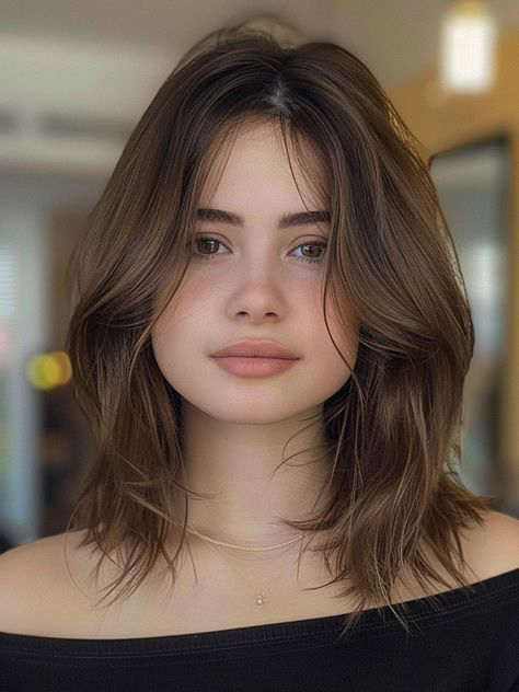 Messy shaggy butterfly cut