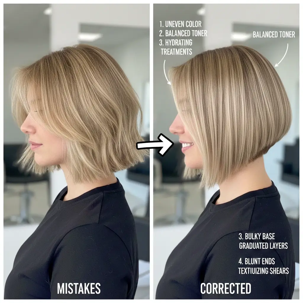 Common A-Line bob mistakes and corrections