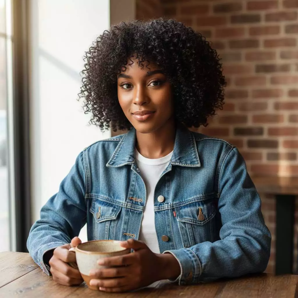 Curly French bob haircut 2026 bouncy natural curls with textured fringe