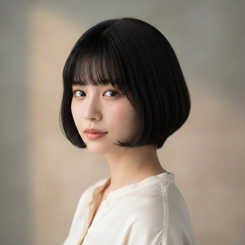 Japanese bob haircut hero image — placeholder