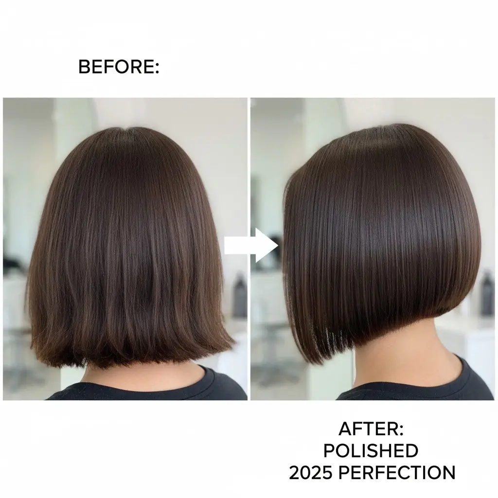 Shapeless overgrown bob vs. crisp maintained bob