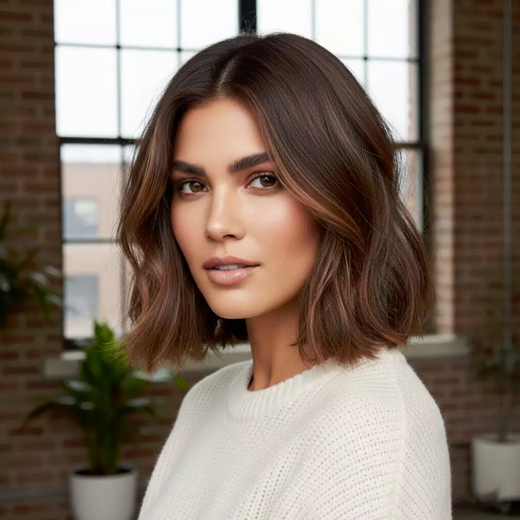 Textured lob bend styling