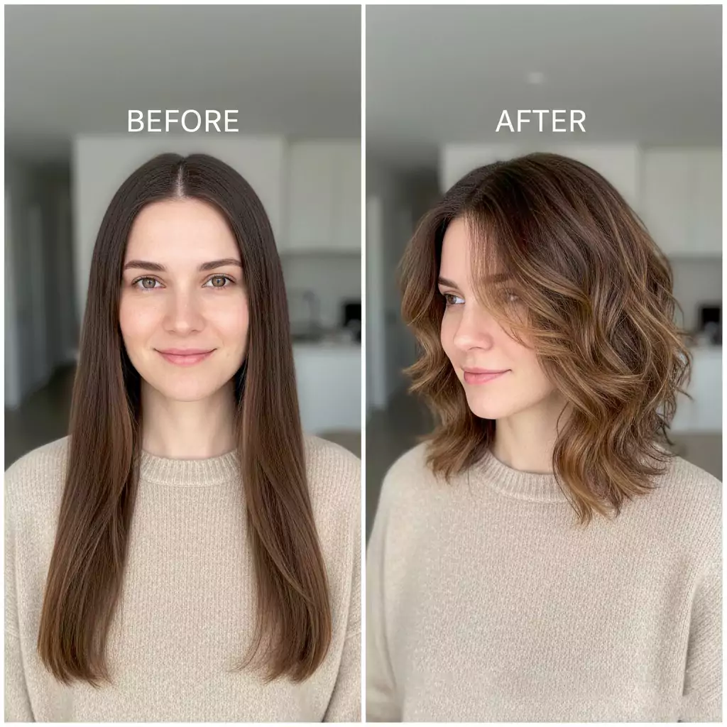 Textured lob try on preview