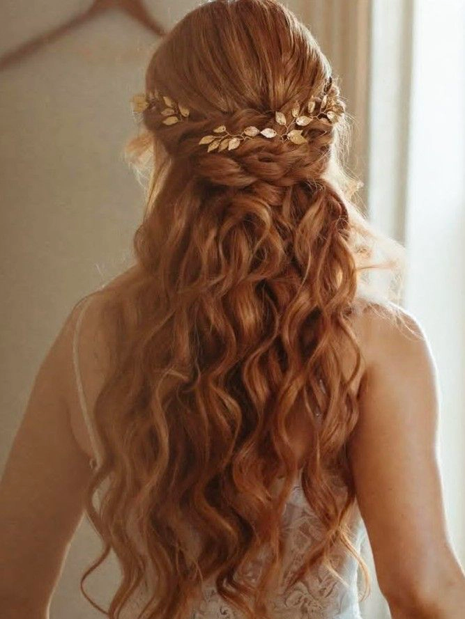 Waterfall braid with cascading strands for a soft romantic hairstyle