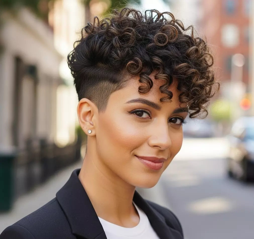 Low Fade Curly Top