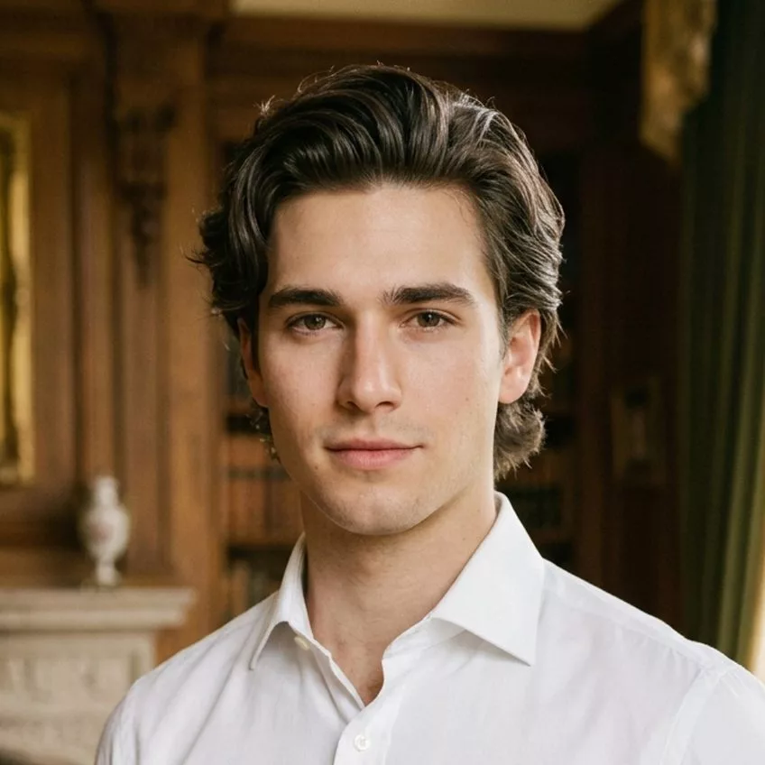 Old money flow haircut men with polished medium length style