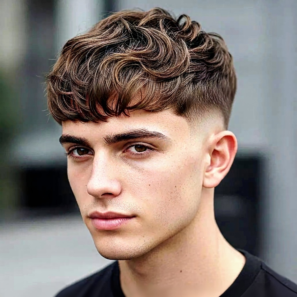 Textured French Crop for wavy hair