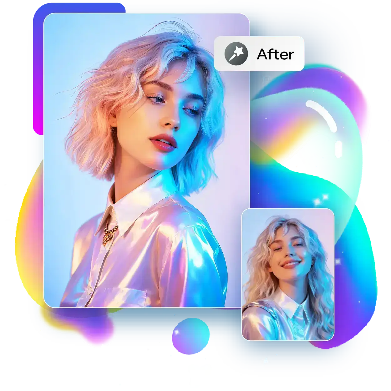 Changeur de Coiffure IA gratuit - Télécharge une photo et essaie plus de 200 coiffures en ligne