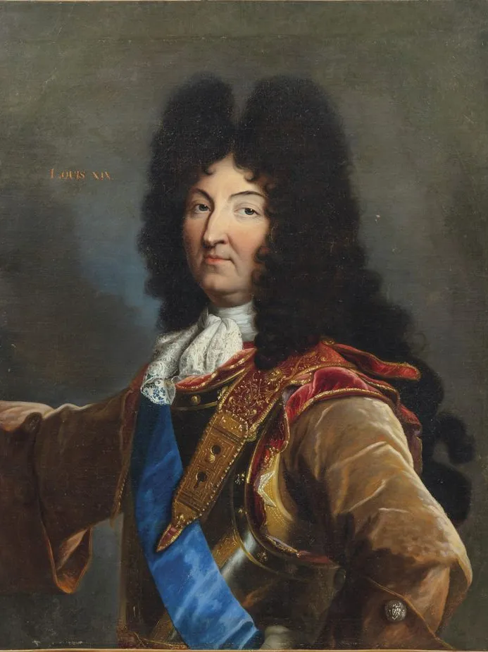 Louis XIV wearing wig