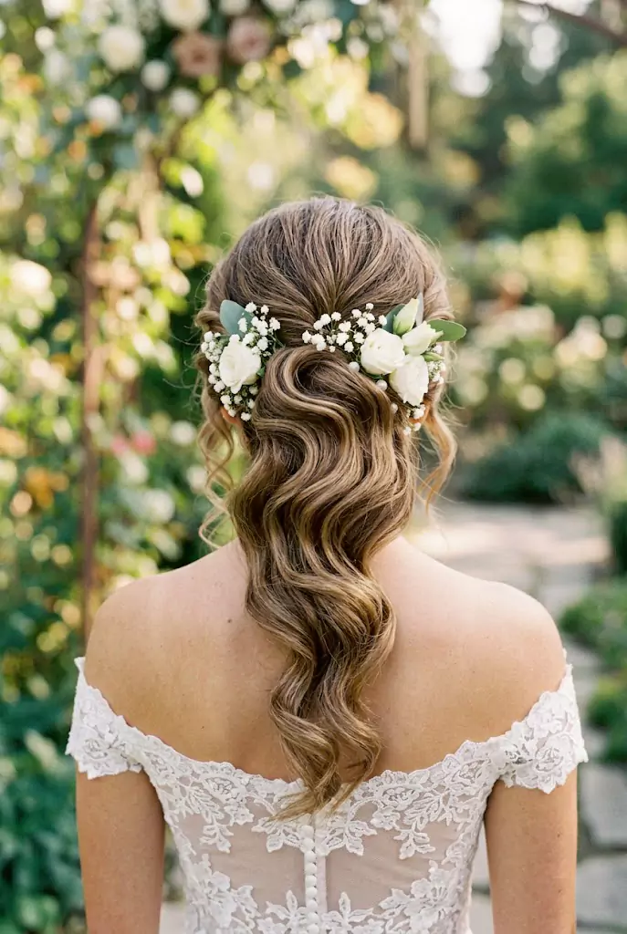 Hollywood waves bridal hairstyle